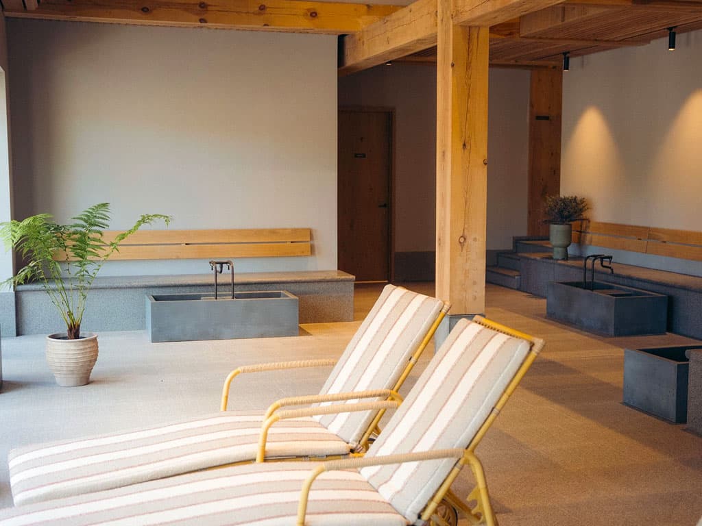 Loungeområdet på Broløkke Spa